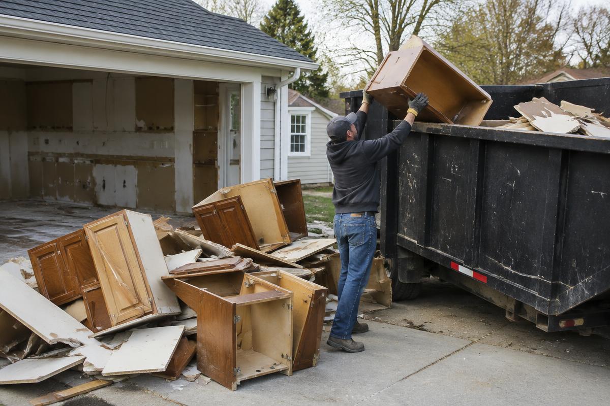 Junk Removal dumpster in Zephyrhills FL
